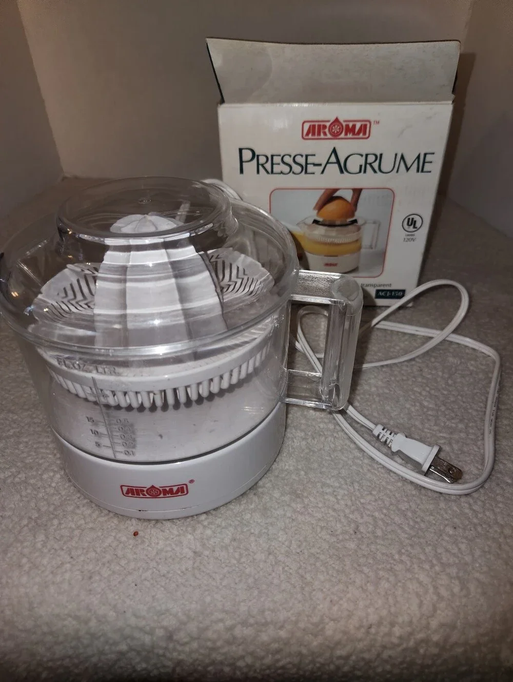 Aroma Citrus Juicer - White/Clear